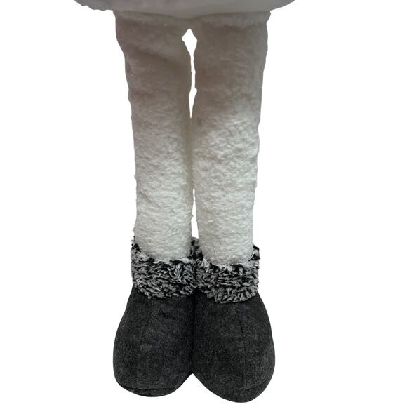 Christmas House Standing Skiing Snowman Merry Christmas Figure Decoration New - Picture 11 of 13